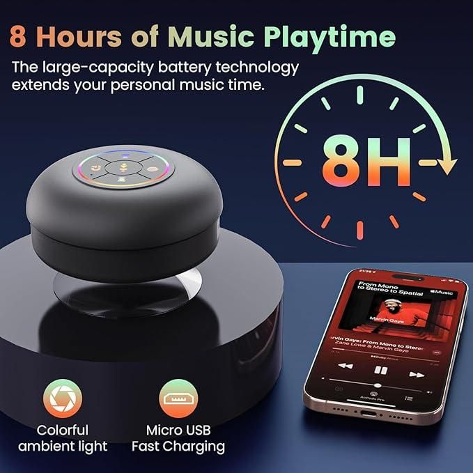 Large Suction Cup Waterproof Bluetooth Speaker - ZyraTee