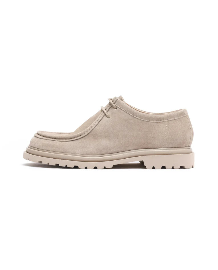 Men’s Light Beige Leather Sneakers – Seoul Edit | Rare Rabbit