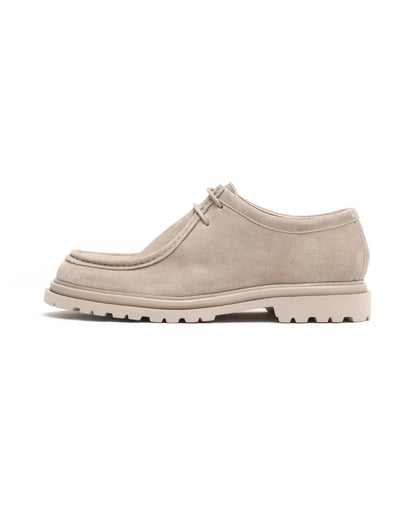 Men’s Light Beige Leather Sneakers – Seoul Edit | Rare Rabbit